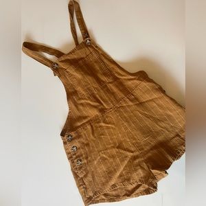 Rhythm adventure linen romper overall shorts